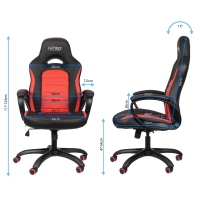 Nitro Concepts C80 Pure Gaming Chair - Nero/Rosso