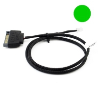 XSPC Single 5mm LED SATA Wire - Verde