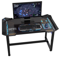 E-Blue PC Gaming Desk w/ LED Lighting, 1.2 m - Nero