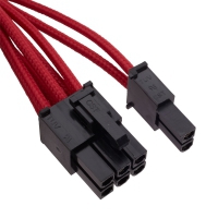 Corsair Professional Individually Sleeved PCIe 6+2 (Gen.3), 2 Pack - Rosso