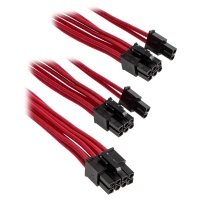 Corsair Professional Individually Sleeved PCIe 6+2 Dual (Gen.3), 2 Pack - Rosso