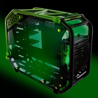 IN WIN D-Frame 2.0 Design, NVIDIA Edition - Nero/Verde