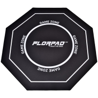 Florpad Game Zone Gamer/eSport Tappeto Protettivo per Pavimento - Morbido, Nero