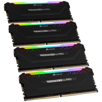 Corsair Vengeance RGB PRO DDR4 PC4-25600, 3.200 MHz, C16, Nero - Kit 64GB (4x 16GB)