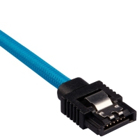 Corsair Premium Sleeved SATA Cable - SATA 6Gbps 30cm, Blu
