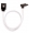 Corsair Premium Sleeved SATA Cable, 90 - SATA 6Gbps 30cm, Bianco