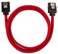Corsair Premium Sleeved SATA Cable - SATA 6Gbps 60cm, Rosso