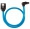 Corsair Premium Sleeved SATA Cable, 90 - SATA 6Gbps 30cm, Blu