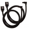 Corsair Premium Sleeved SATA Cable, 90 - SATA 6Gbps 60cm, Nero