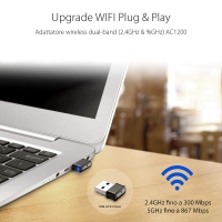 Asus USB-AC53 Nano Adattatore WiFi AC1200 Dual Band