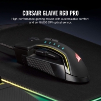 Corsair Gaming GLAIVE RGB PRO Gaming Mouse, 18000 DPI - Nero