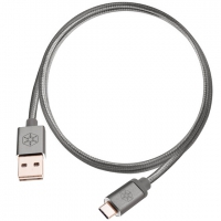 Silverstone SST-CPU04C-500 Cavo USB 2.0, Type A / Type C, Carbonio - 0,5 m