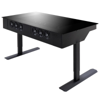 Lian Li DK-05X Desk Case (altezza regolabile) - Nero