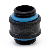 XSPC Adattatore 10mm 2x G1/4, Ruotabile - Nero