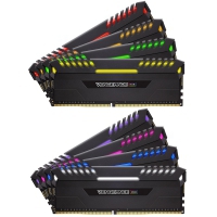Corsair Vengeance RGB LED DDR4, 3.000 MHz, C15 - Kit 64GB (8x 8GB)