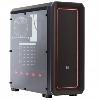 iTek Case RAINBOW 06 con LED RGB - Nero con Finestra