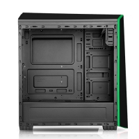 iTek Case ORIGIN Green - Nero/Verde con Finestra