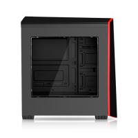 iTek Case ORIGIN Red - Nero/Rosso con Finestra