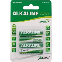 InLine Batteria Alcalina High Energy, stilo AA LR6, 1,5V, Blister 4pz