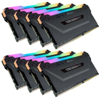 Corsair Vengeance RGB PRO DDR4 PC4-25000, 3.000 MHz, C15, Nero - Kit 64GB (8x 8GB)