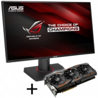 Asus GeForce GTX 1080 STRIX A8G + PG279Q - 27 pollici