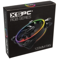 XSPC Ventole RGB PWM 2.200 RPM, 12V/4-Pin RGB - 120mm - Kit 3 Pin