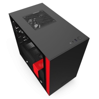 NZXT H210 Mini-ITX Case - Nero/Rosso con Finestra in Vetro Temperato