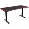 Nitro Concepts Gaming Desk D16E, Carbon Red 1600x800, Altezza Regolabile Elettricamente