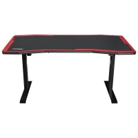 Nitro Concepts Gaming Desk D16E, Carbon Red 1600x800, Altezza Regolabile Elettricamente