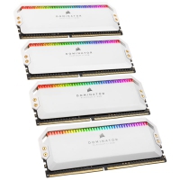 Corsair Dominator Platinum RGB DDR4 3200, CL16 - 64 GB Quad-Kit - Bianco