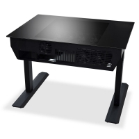 Lian Li DK-04GX Desk Case, Regolazione Altezza Motorizzata - Nero