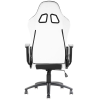 iTek Gaming Chair PLAYCOM PM20 - PVC, Doppio Cuscino - Bianco/Nero
