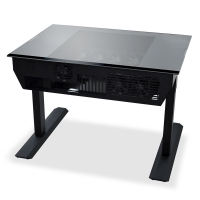 Lian Li DK-04F Desk Case, Regolazione Altezza Motorizzata - Nero