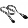 Corsair Premium Sleeved EPS12V CPU cable, Type 5 (Generation 5) - Bianco/Nero