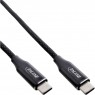 InLine Cavo magnetico USB-C, maschio/maschio USB-C, 100W, nero - 2 m