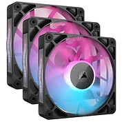 Corsair iCUE LINK RX120 RGB Series, Ventola PWM, Kit da 3 - 120mm, Nero