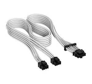 Corsair Cavo Alimentatore PCIe 5.0 12VHPWR 600W – Tipo 5 A Manicotto Singolo 12+4 Pin - Bianco