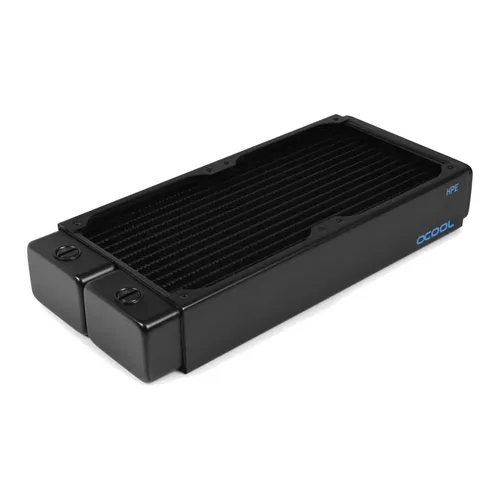 Alphacool NexXxoS HPE-45 Radiator 16 FPI 240mm - Radiatore Multipass in Rame Nero