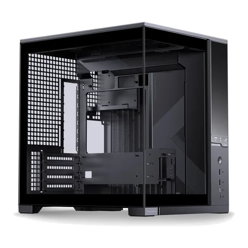 Jonsbo D34 - Case Mini-Tower mATX Vetro Temperato con Display - Nero