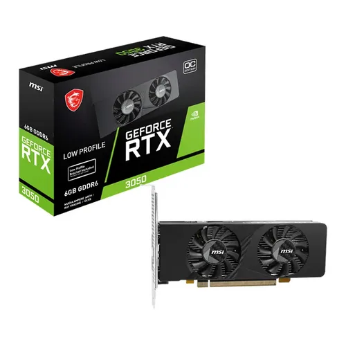 MSI GeForce RTX 3050 LP E 6G OC, 6144 MB GDDR6