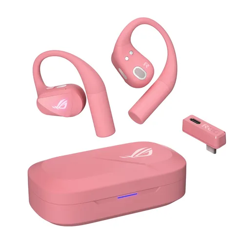 Asus ROG Cetra Open Wireless - Auricolari Gaming Open-Ear - Rosa