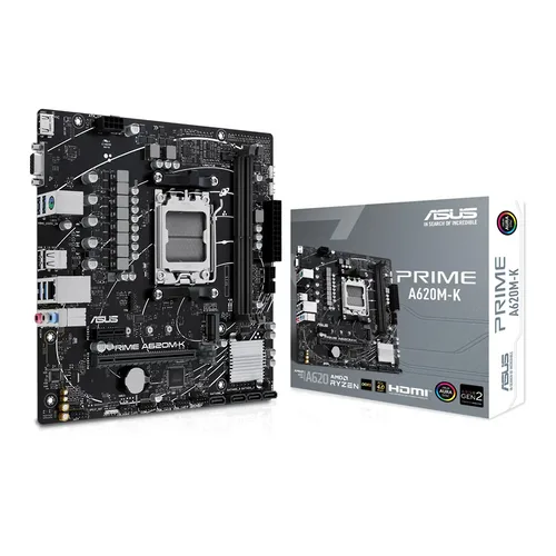 Asus Prime A620M-K - Scheda Madre Micro-ATX AM5 DDR5 PCIe 4.0