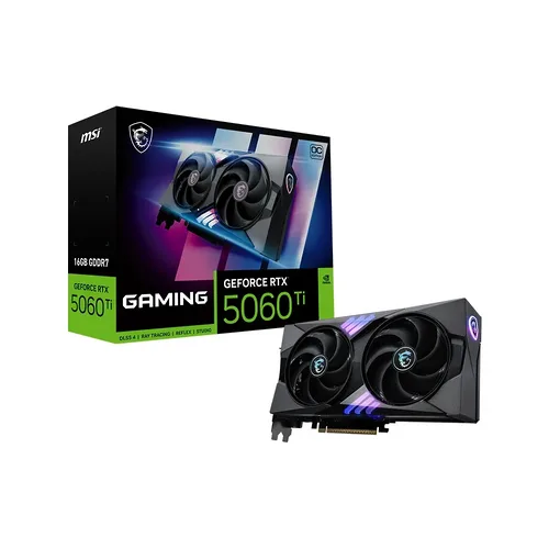 MSI GeForce RTX 5060 Ti 16G GAMING OC, 16384 MB GDDR7, DLSS 4
