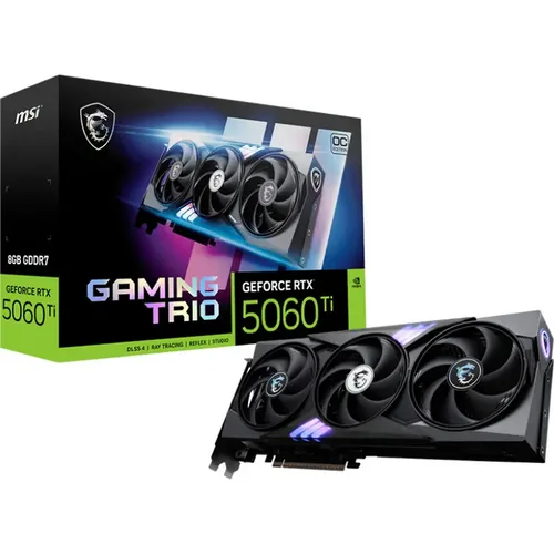 MSI GeForce RTX 5060 Ti 8G GAMING TRIO OC, 8192 MB GDDR7, DLSS 4
