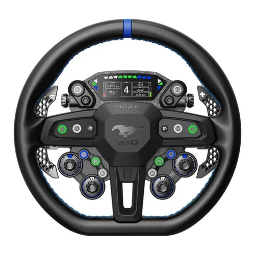 Moza Ford Mustang GTD Volante Sim Racing - 33 cm, Display 2,99", Licenza Ufficiale Ford