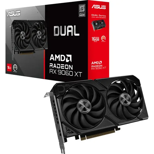Asus DUAL Radeon RX 9060 XT 16GB GDDR6, RDNA 4 - Nero