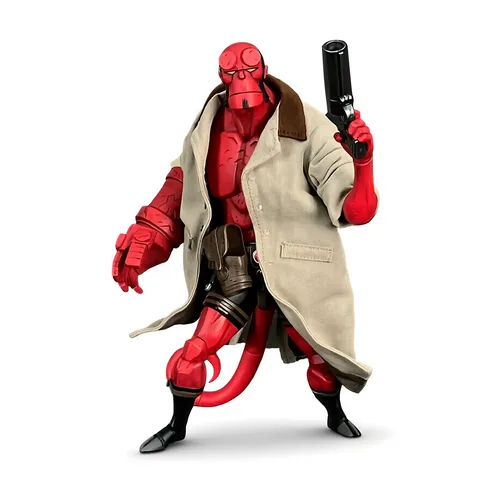 Boss Fight Studio Hellboy Box Full of Evil 1/12 Bundle Pack - Action Figure 19 cm con Cappotto in Tessuto e Accessori