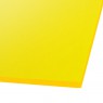 Pannello in Plexiglass Trasparente, giallo fluorescente - 500x500mm