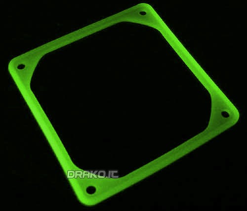 AntiVibrazione per ventole da 92mm - UV Verde AntiVibrazione per ventole da 92mm - UV Verde