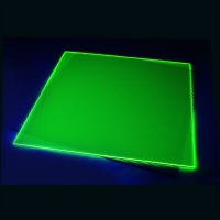 Pannello in Plexiglass Trasparente, verde fluorescente - 400x400mm